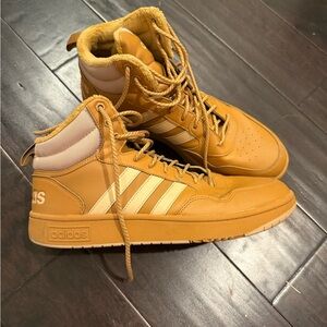 Adidas Men's Brown High-Top Sneakers
